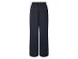 Pantalon large noir avec taille élastique