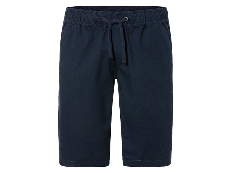 Short bleu foncé avec élastique et cordon