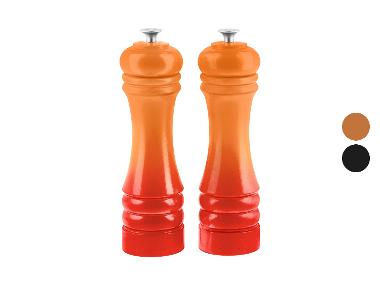 SILVERCREST® Set de moulins à sel et à poivre