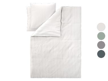LIVARNO® Housse de couette de luxe en satin, mélange coton‑bambou, 240 x 220 cm