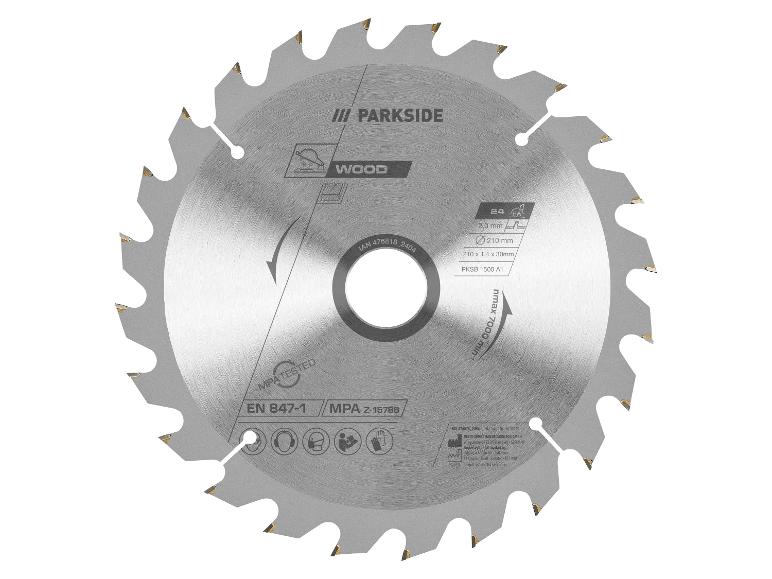 Lame de scie circulaire Parkside pour bois.