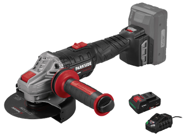 PARKSIDE PERFORMANCE® Meuleuse d'angle sans fil 20 V PPWSA20 avec batterie intelligente et chargeur