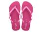 Une paire de tongs roses avec le texte 'Copacabana by Ipanema' et les tailles 37 EUR, 4 UK.