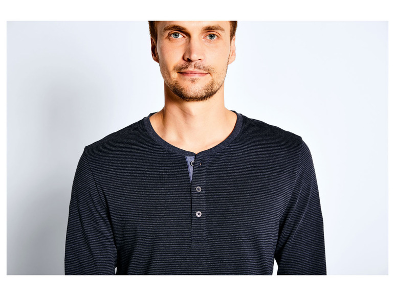 Ga naar volledige schermweergave: LIVERGY Shirt met lange mouwen van een katoenmix - afbeelding 5