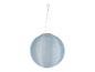 Blauwe ronde hangende solar lampion, buitenverlichting.