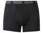Boxers Puma noirs avec logo gris.