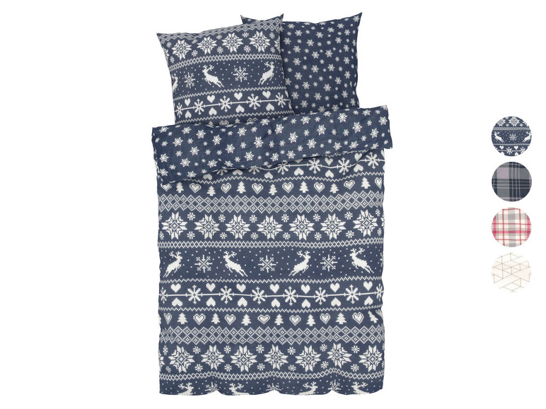 Aller en mode plein écran LIVARNO home Housse de couette en flanelle, 240 x 220 cm - Photo 1