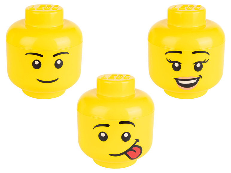 Ga naar volledige schermweergave: LEGO Opbergbox hoofd, stapelbaar - afbeelding 1