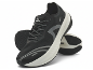 Zwarte sportschoenen met witte zool en grijze details