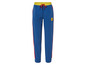 Blauwe joggingbroek met rode strepen en Lidl-logo.