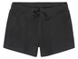 Shorts noirs en coton avec cordon de serrage