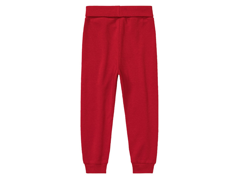 Rode joggingbroek voor kinderen.