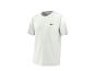 Wit sportshirt met korte mouwen en een klein logo op de linkerborst