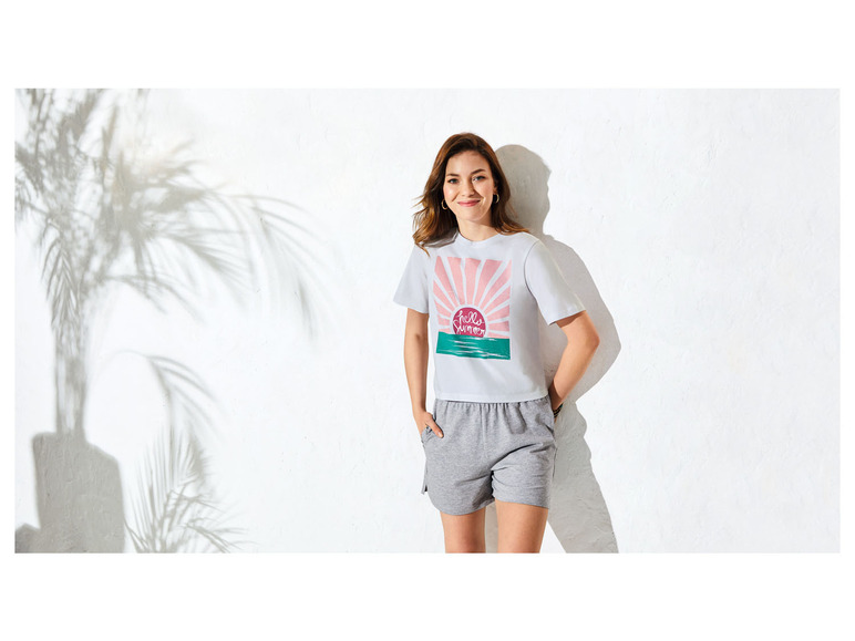 Aller en mode plein écran esmara® T-shirt pour femme, avec col rond - Photo 5