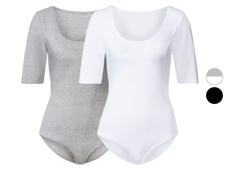 Aller en mode plein écran esmara® Set de 2 bodies en un mélange de coton - Photo 1
