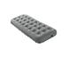 Matelas gonflable gris avec surface rainurée