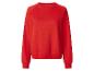 Rood sweatshirt met lange mouwen en ronde hals