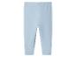 Lichtblauwe baby legging met elastische tailleband.