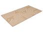 Beige loper met wit boogpatroon