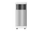 Witte verticale verwarming met rooster en wielen