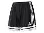 Short de sport Adidas noir avec rayures blanches et logo
