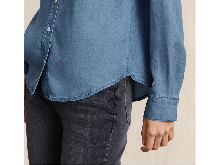 Ga naar volledige schermweergave: esmara® Blouse met denim-look - afbeelding 6