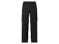 Pantalon cargo noir pour homme avec taille élastique et cordon de serrage.