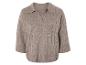 Beige gebreide trui met col