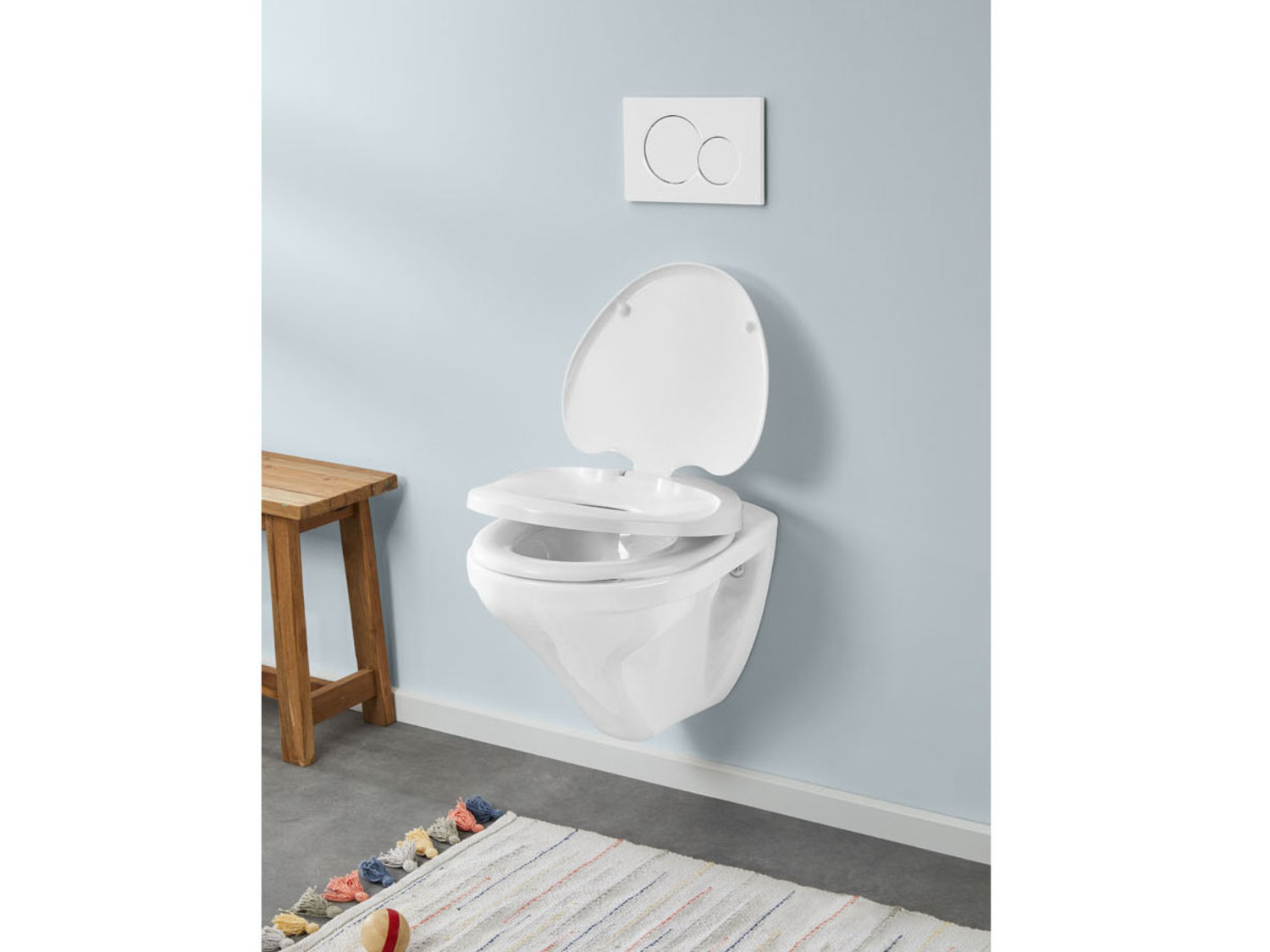 Abattant wc, reducteur toilette familial avec siège enfant, frein