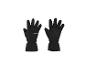 Une paire de gants d'hiver noirs avec des détails réfléchissants.