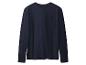 Donkerblauw T-shirt met lange mouwen en borstzak.