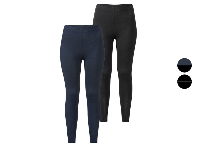 Ga naar volledige schermweergave: esmara® Set van 2 leggings van een katoenmix - afbeelding 1