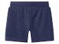 Shorts de survêtement bleu foncé pour enfants avec taille élastique.