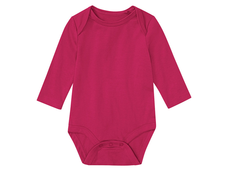 Aller en mode plein écran lupilu® Set de 3 bodies en pur coton avec manches longues - Photo 7