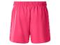 Fuchsia dames sportshort met elastische tailleband.
