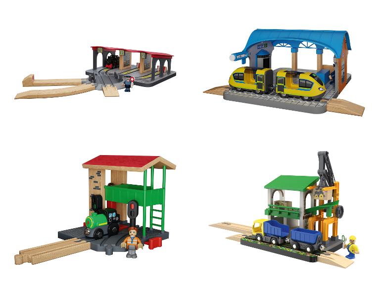 Houten treinspeelgoed en accessoires voor kinderen