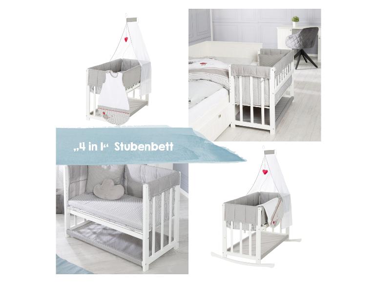 Lit bébé multifonctionnel 4 en 1 avec baldaquin et fonction cododo.