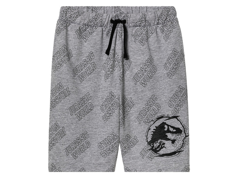 Grijze korte broek met Jurassic World print
