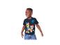 Jongen in donkerblauw Paw Patrol T-shirt en blauwe jeans.