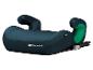 Siège rehausseur de voiture bleu foncé et vert pour enfant.