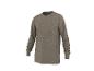 T-shirt à manches longues gris chiné pour homme