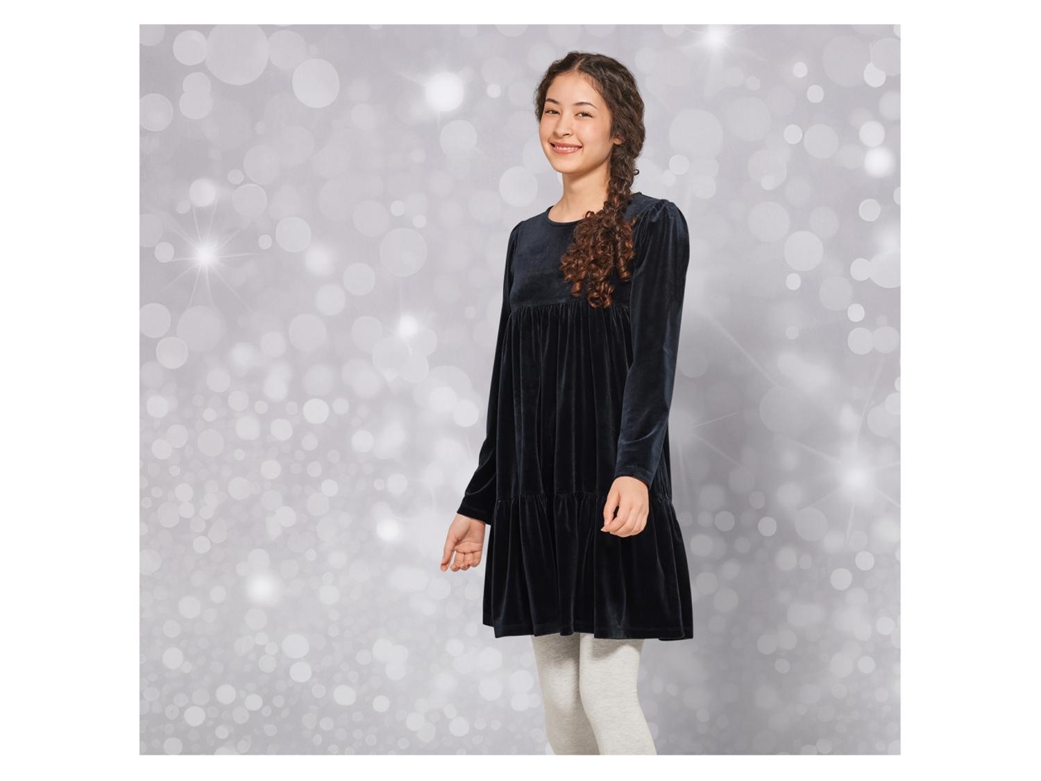 Robe En Velours Pour Fille Taille 7 - Marque Next, Occasion En Très Bon état