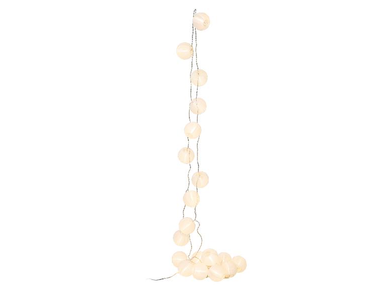 Guirlande avec lanternes en papier blanc