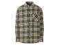 Chemise à carreaux à manches longues pour homme.