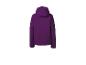 Veste d'hiver violette à capuche, vue de dos