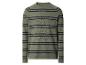 Pull vert homme à rayures bleu marine