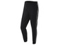 Zwarte joggingbroek met witte K-Way strepen.