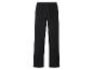 Pantalon noir coupe droite avec cordon de serrage à la taille.