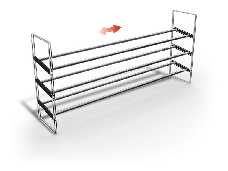 Ga naar volledige schermweergave: LIVARNO home Uittrekbaar schoenenrek, 64–119 x 50,5 x 22,5 cm - afbeelding 5