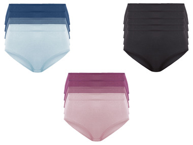 esmara® Set van 5 slips met hoge taille van een katoenmix